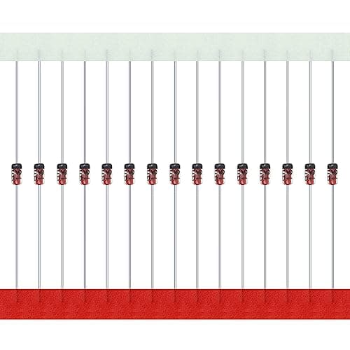 Image of AUKENIEN 1N914 Fast Switching Diodes 200mA 100V DO-35 Axial 0.2 Amp 100 Volt Small Signal Switch Diode High-Speed (Pack of 100 Pieces)