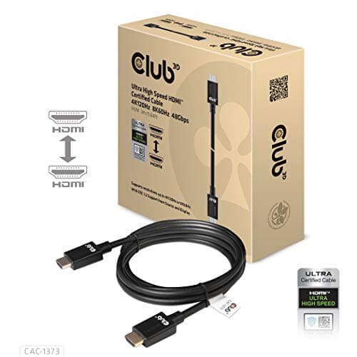 Image of Club 3D Ultra High Speed HDMI Cable 10K 120Hz 48Gbps 26AWG Male/Male 3 m
