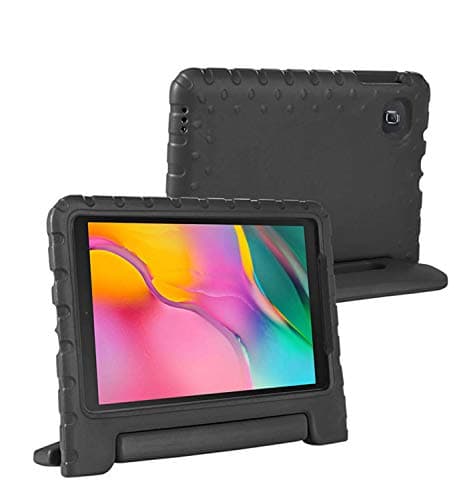 Image of For Samsung Galaxy Tab A 2016 10.1" Case - Heavy Duty Shockproof & Dustproof - Convertible Handle Stand -Easy to Carry Lightweight Full Body Protective Case Kids Friendly Rugged Case T580 T585 Black