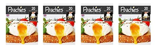 Image of Poachies Egg Poaching Bags, 17 x 13.5 x 2 cm, 4 x Packs of 20