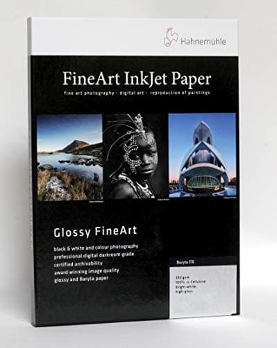 Image of Hahnemühle 10641673 Digital FineArt Baryta FB Paper 350 g/m² DIN A3+ 329 x 483 mm Bright White
