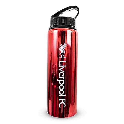 Image of Hy-Pro Officially Licensed Liverpool F.C 750ml Aluminium UV Bottle | Integrated Folding Straw, Neochrome Finish, Leakproof, Lightweight, BPA Free