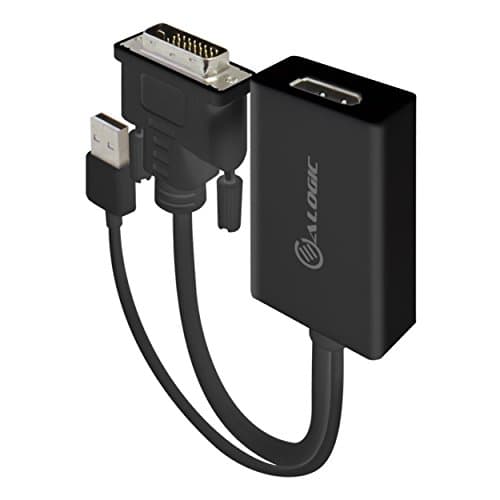 Image of Alogic DVI to DisplayPort Adapter Converter - Male to Female - Premium Series