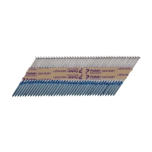 Image of Paslode Gun Nails with Gas Framing fit Paslode IM360Ci - Ring Shank -Retail Pack (Galvanised - 2.8x63-1 Gas - 1100 pcs)
