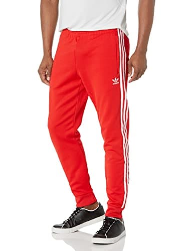 Image of adidas Originals Men's Adicolor Classics Superstar Track Pants, Vivid Red, Large