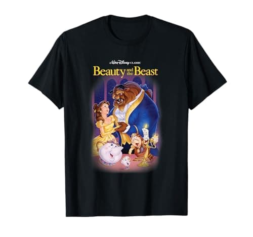 Image of Disney Beauty and the Beast Belle Beast Cover T-Shirt