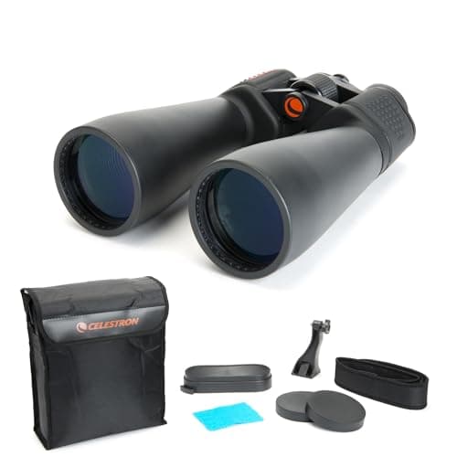 Image of Celestron 71009 SkyMaster 15x70mm Porro Prism Binoculars with Multi-Coated Lens and BaK-4 Prism Glass, Black