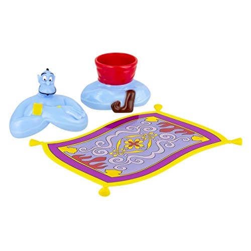 Image of Aladdin Genie Egg Cup | Magic Carpet Levitating Effect Plate | Egg Holder & Topper with Genie Design
