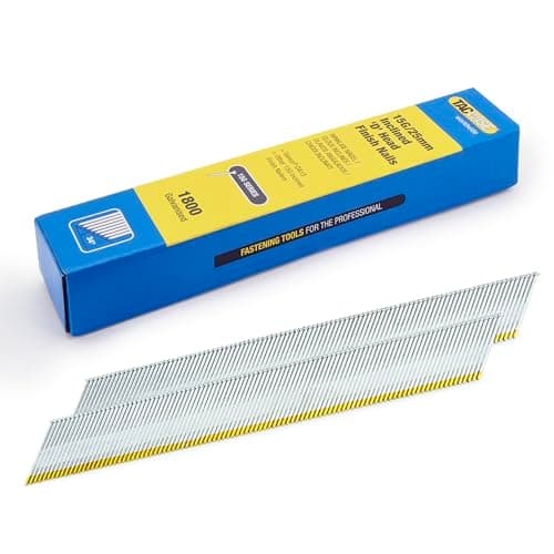 Image of Tacwise 1831 Type DA 15G / 25 mm Galvanised Angled Finish Nails, D Head, Pack of 1800