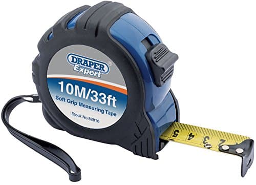 Image of Draper 82816 Expert 10M/33ft Professional Measuring Tape Black and 10 m/33 ft