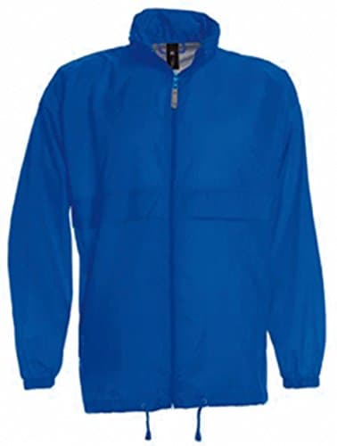 Image of B&C Collection Sirocco Kids Windbreaker Jacket Royal Blue 9-11 Years