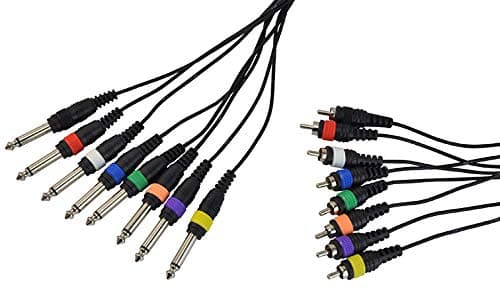 Image of Cobra Jack To Phono RCA Loom 8 Way Lead, 3 metres