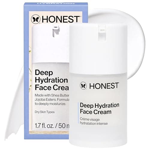 Image of Honest Beauty Deep Hydration Face Cream with Baobab Seed Oil & Shea Butter | Paraben Free, Dermatologist Tested, Cruelty Free |1.69 fl. oz. (Packaging May Vary)