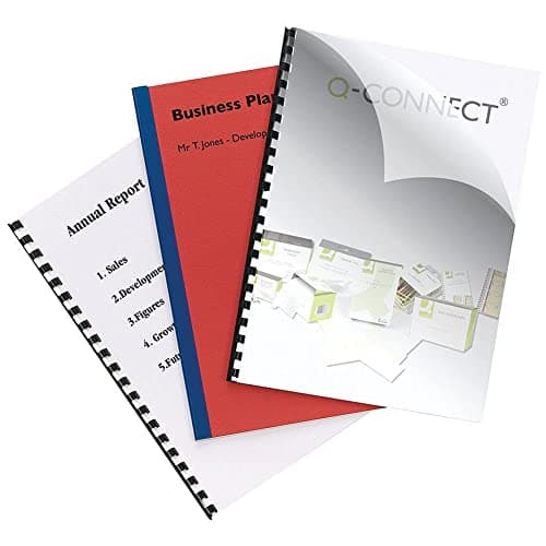 Image of Q-Connect Clear A4 PVC Binding Covers 250 Micron (Pack of 100) KF24011