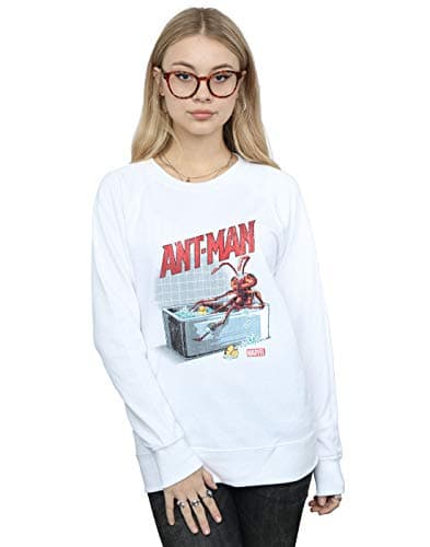 Image of Marvel Women's Ant-Man And The Wasp Bathing Ant Sweatshirt White XX-Large
