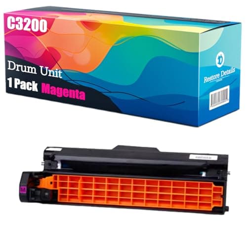 Image of High Yield C3200 42126665 42126664 42126663 42126662 Drum Unit Compatible for OKI C3200 C3200N Printer, Unleash High-Definition Printing, Achieving 14000 Pages (Magenta)