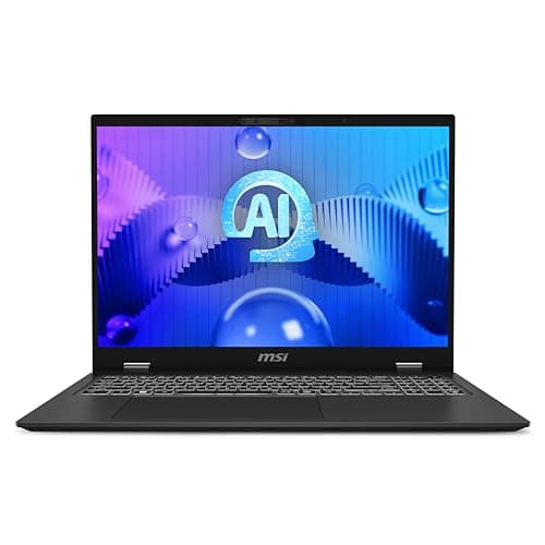 Image of MSI Prestige 16 AI Studio Laptop - (16" 16:10 UHD+ OLED, Latest Intel Core Ultra 9 185H, NVIDIA GeForce RTX 4060, 32GB RAM,1TB NVMe PCIe SSD, Intel WIFI 7BE, Windows 11 Home) -Stellar Grey
