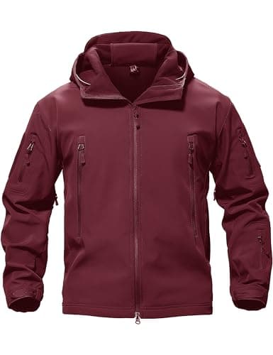 Image of MAGCOMSEN Combat Jacket Mens Military Clothing Winter Outdoor Coats Mens Waterproof Jackets Warm Fishing Jackets for Men Softshell Jackets for Skiing Snowboarding Mens Hoodies