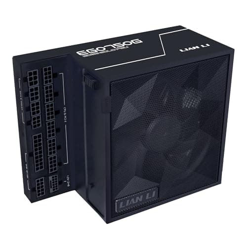 Image of Lian Li EDGE Gold 750W PC Power Supply Black, 750 Watt ATX PSU, PCIe 5.1, ATX 3.1 PSU | 80 PLUS Gold, modular, Sleeved Cable Kit, 12VHPWR for NVIDIA RTX, quiet fan