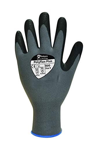 Image of Polyco 8007 Polyflex Plus Nylon Glove With Foamed Nitrile Palm Coating Size 7