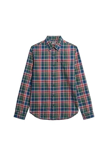 Image of Superdry Mens Vintage Check Shirt Upstate Check Multi (UK, Alpha, XXL, Regular, Regular, Upstate Check Multi)