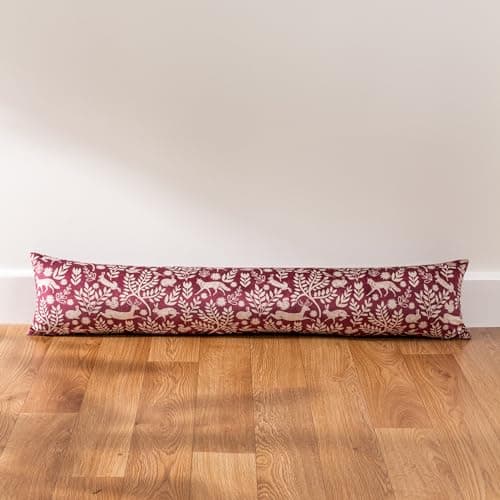 Image of furn. Skandi Woodland Animal Draught Excluder, Berry