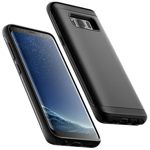 Image of JETech Heavy Shockproof Case for Samsung Galaxy S8, Dual Layer Rugged Protective Phone Cover with Shock-Absorption (Black)