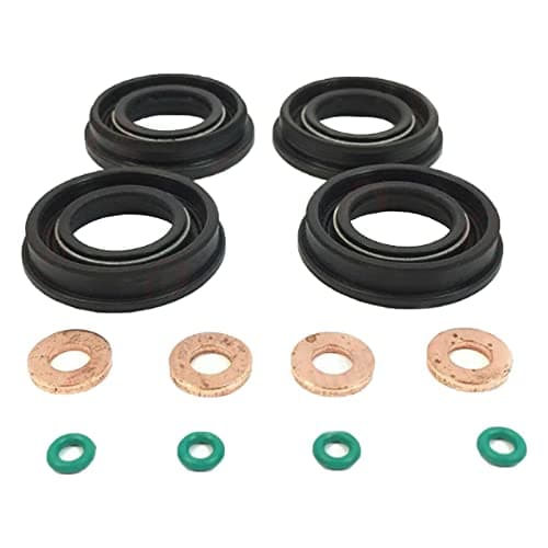 Image of Fuel Injector Seal Washer O-Ring Set COMPATIBLE WITH 1.6 FORD AUDI CITROEN PEUGEOT SEAT VW 03L103070A, 9677759480, 1760803