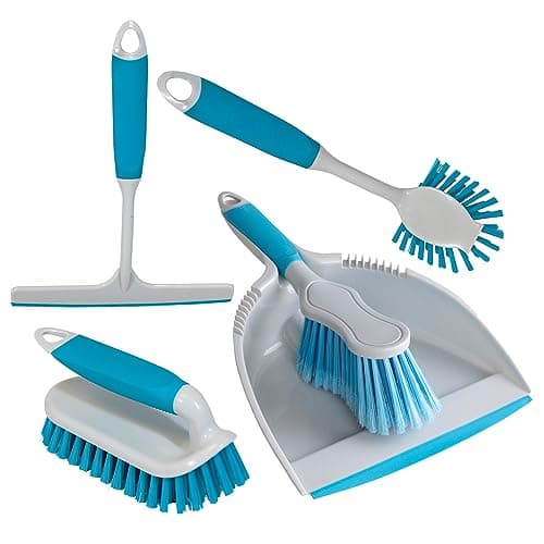 Image of CHARLES BENTLEY 'Brights' Kitchen Bundle Dustpan & Brush Washing Up Blue