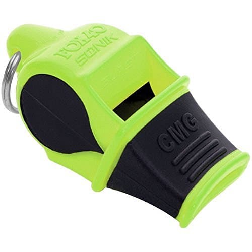 Image of Fox 40 Sonik Blast CMG Whistle Multicoloured Neon-Yellow/Black with Breakaway Cord