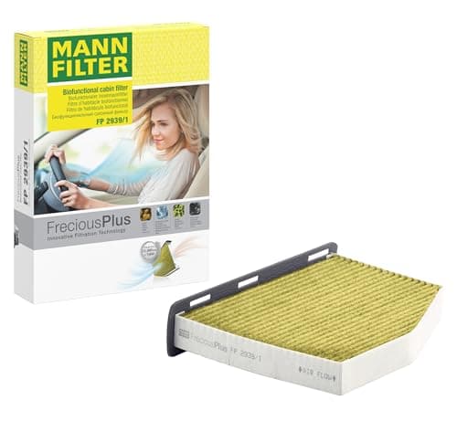 Image of MANN-FILTER FP 2939/1 Cabin Air Filter - FreciousPlus Biofunctional Pollen Filter - For right-hand drive vehicles for Cars + Transporters