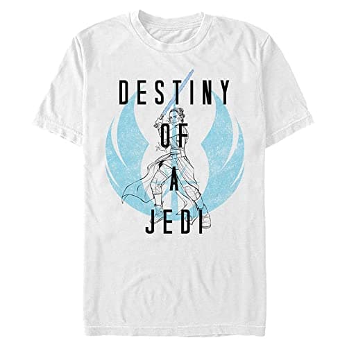 Image of Star Wars Men's Destiny of a Jedi T-Shirt, White, XXL