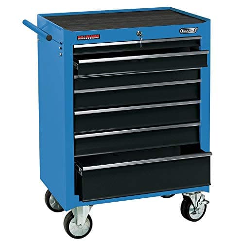 Image of Draper 15040 Seven Drawer Storage Roller Cabinet (26’’), Blue