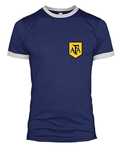 Image of Argentina Retro Football Badge T-Shirt
