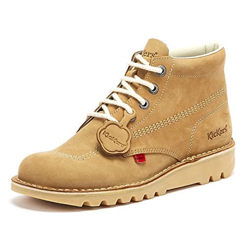 Image of Kickers Kick Hi Mens Tan Nubuck Boots-UK 10 / EU 44