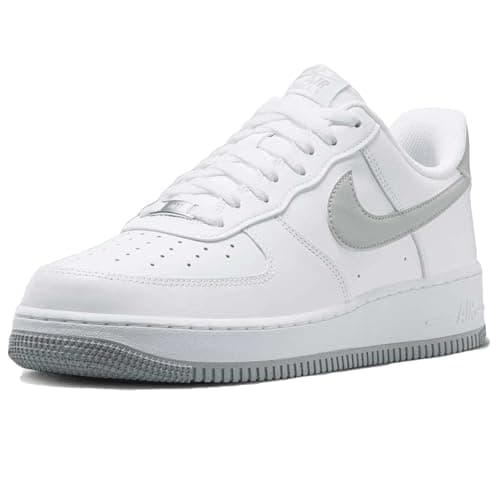 Image of Nike Men's Air Force 1 '07 Sneaker, White/Lt Smoke Grey-white, 9.5 UK