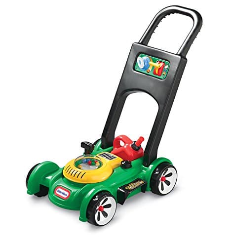 Image of Little Tikes Gas 'n Go Mower - Realistic Lawn Mower for Outdoor Garden Play with Mechanical Sounds, Movable Throttle & Petrol Can. For Ages 18 Months+,Multi-colored,53.34 x 28.58 x 52.07 cm