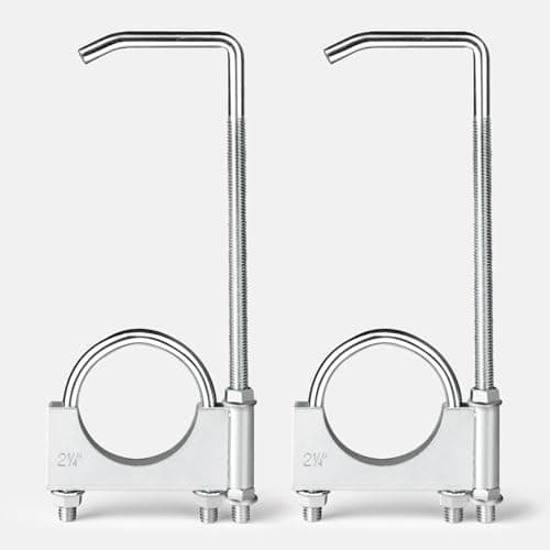 Image of Atokrtact 2.25 Inch Exhaust Clamp with Hanger Universal Exhaust Hanger with Clamp,Heavy Duty Exhaust Pipe Hanger Muffler Hanger for 2-1/4" Pipe for Most Car Turck Exhaust System(2.25 Inch Pack of 2)