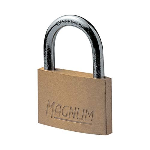 Image of Master Lock CAD30 Magnum Small Padlock with Brass Body and Key, Gold, 4,3 x 3 x 0,8 cm, 30mm