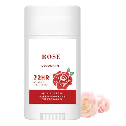 Image of Rose Scent Whole Body Deodorant Stick - Aluminium & Alcohol Free Solid Perfume Stick for Men Women Daily Freshness (rose)