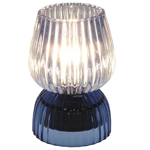 Image of Shudehill Giftware Posh LED Lamp in Ball and Tube Designs - Blue, Gold, Grey, Green and More Colours! (Ball Blue)