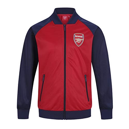 Image of Arsenal FC Official Gift Boys Retro Track Top Jacket Red 10-11 Years LB