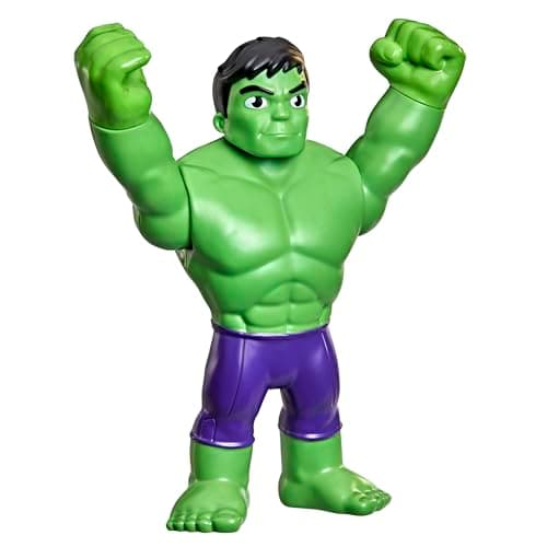 Image of Marvel Spidey and His Amazing Friends Supersized Hulk 22.5-cm Action Figure, Preschool Super Hero Toy, Children Aged 3 and Up