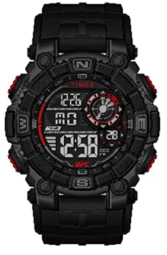 Image of Timex UFC Men's 50mm Black Resin Strap Chronograph Watch TW5M53700