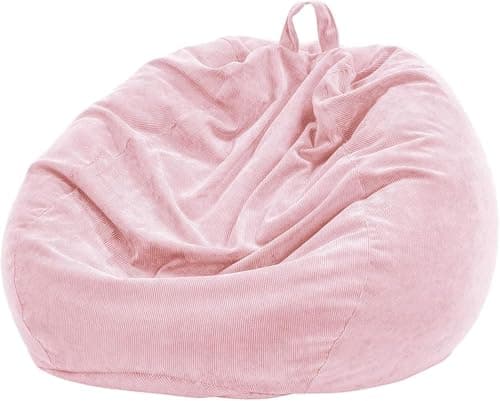 Image of Nobildonna Bean Bag Chair Cover (No Filler) for Kids Beanbag Stuffed Animal Storage Without Filling Plush Toys Holder and Organizer Soft Premium Corduroy 200L