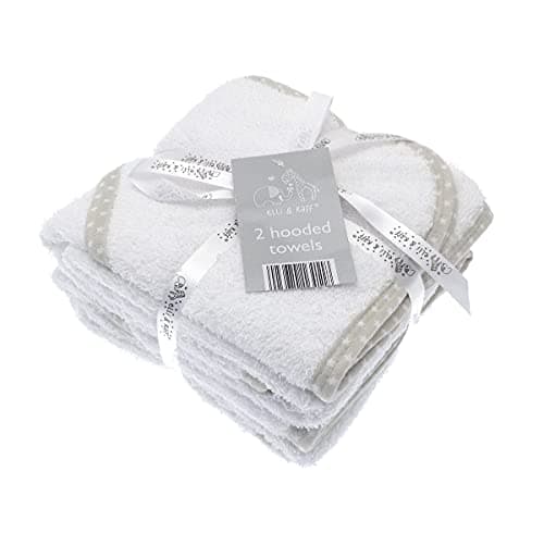 Image of 2pk Hooded Baby Towel White