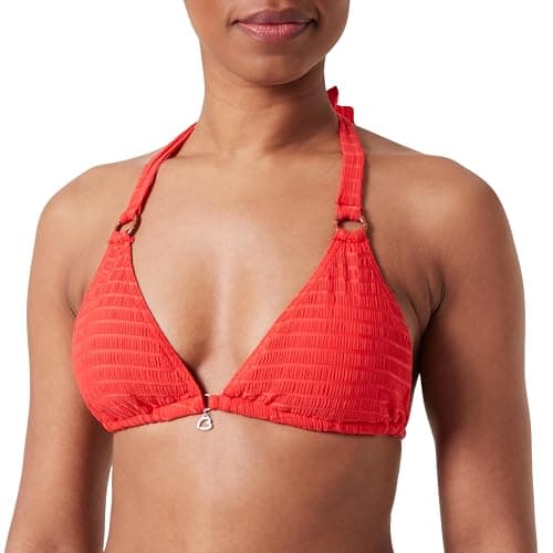 Image of BANANA MOON Women's Liko Groove Bikini Top, Red, XS