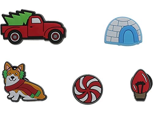 Image of Crocs Jibbitz SHOE ACCESSORY Holiday 5-Packs | Jibbitz, Xmas, Small