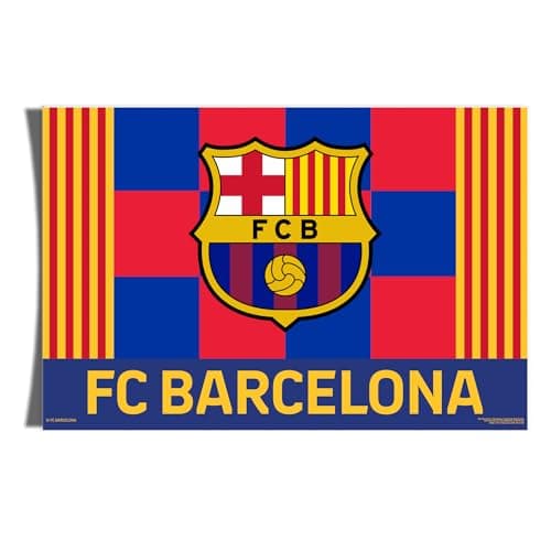 Image of Desert Cactus FC Barcelona Poster Football Soccer 11 x 17 Inch Room Office Décor Decoration Official Fan Gear (11x17 inch,Design G, Paper)