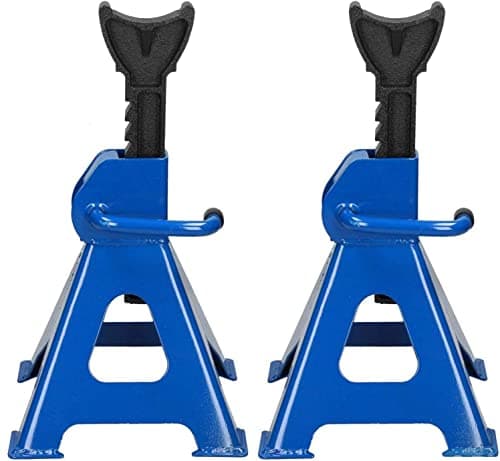 Image of Autofather Heavy Duty 3 Ton Axle Stands for Car Van 4x4 Caravan Garage Workshop Steel Robust Construction Support Lift 29-43cm, Pack of 2